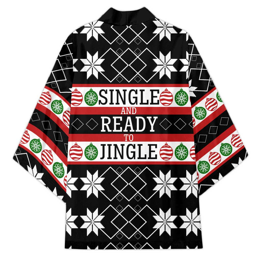 Single Ready To Jingle Christmas Kimono Xmas Holiday Patterns - Wonder Print Shop