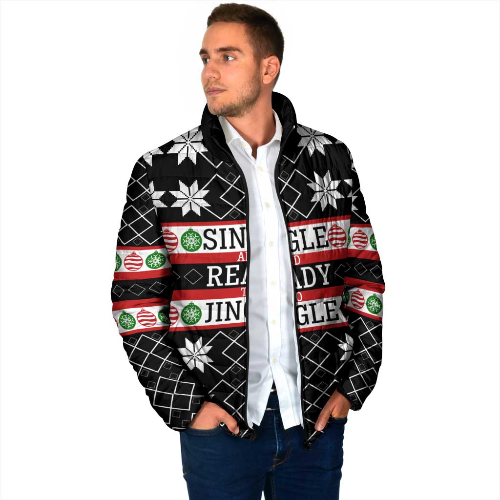 Single Ready To Jingle Christmas Padded Jacket Xmas Holiday Patterns - Wonder Print Shop
