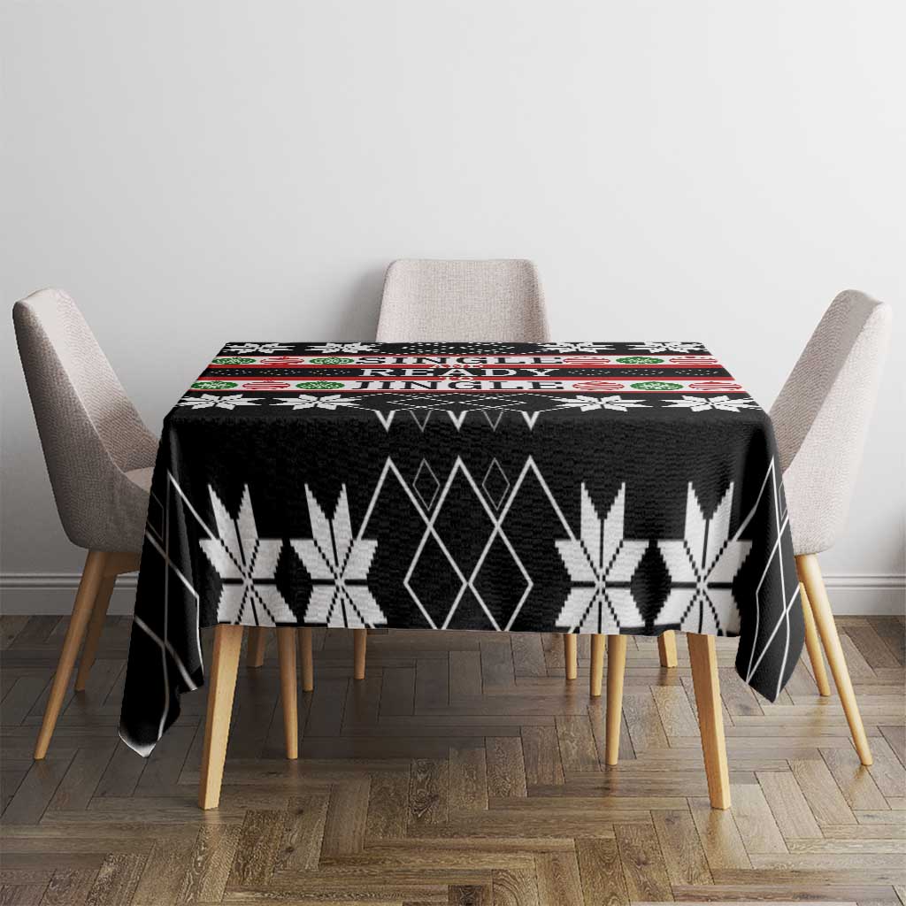 Single Ready To Jingle Christmas Tablecloth Xmas Holiday Patterns - Wonder Print Shop