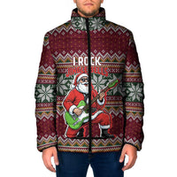 I Rock Jingle Bells Christmas Design Padded Jacket Funny Xmas Holiday Patterns - Wonder Print Shop