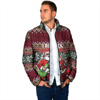 I Rock Jingle Bells Christmas Design Padded Jacket Funny Xmas Holiday Patterns - Wonder Print Shop