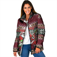I Rock Jingle Bells Christmas Design Padded Jacket Funny Xmas Holiday Patterns - Wonder Print Shop