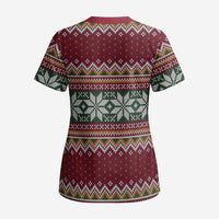 I Rock Jingle Bells Christmas Design Scrub Top Funny Xmas Holiday Patterns - Wonder Print Shop