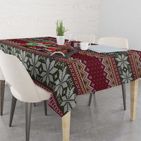 I Rock Jingle Bells Christmas Design Tablecloth Funny Xmas Holiday Patterns - Wonder Print Shop
