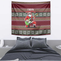 I Rock Jingle Bells Christmas Design Tapestry Funny Xmas Holiday Patterns - Wonder Print Shop