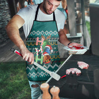 Horse Ho Ho Ho Christmas Design Apron Funny Xmas Holiday Patterns - Wonder Print Shop