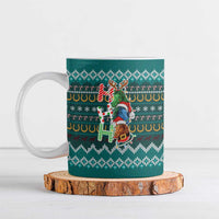 Horse Ho Ho Ho Christmas Design Ceramic Mug Funny Xmas Holiday Patterns - Wonder Print Shop