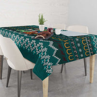 Horse Ho Ho Ho Christmas Design Tablecloth Funny Xmas Holiday Patterns - Wonder Print Shop