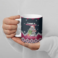I Want A Hippopotamus Christmas Design Ceramic Mug Xmas Holiday Patterns - Wonder Print Shop
