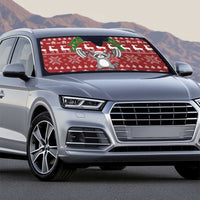 I Workout So I Can Eat Garbage Christmas Design Auto Sun Shade Xmas Holiday Patterns - Wonder Print Shop