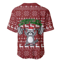 I Workout So I Can Eat Garbage Christmas Design Baseball Jersey Xmas Holiday Patterns - Wonder Print Shop