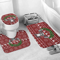 I Workout So I Can Eat Garbage Christmas Design Bathroom Set Xmas Holiday Patterns - Wonder Print Shop
