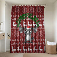 I Workout So I Can Eat Garbage Christmas Design Bathroom Set Xmas Holiday Patterns - Wonder Print Shop