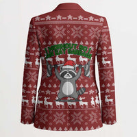 I Workout So I Can Eat Garbage Christmas Design Blazer Xmas Holiday Patterns - Wonder Print Shop