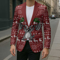 I Workout So I Can Eat Garbage Christmas Design Blazer Xmas Holiday Patterns - Wonder Print Shop