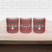 I Workout So I Can Eat Garbage Christmas Design Ceramic Mug Xmas Holiday Patterns - Wonder Print Shop