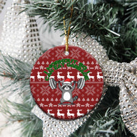 I Workout So I Can Eat Garbage Christmas Design Ceramic Ornament Xmas Holiday Patterns - Wonder Print Shop
