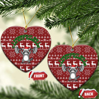 I Workout So I Can Eat Garbage Christmas Design Ceramic Ornament Xmas Holiday Patterns - Wonder Print Shop