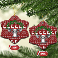 I Workout So I Can Eat Garbage Christmas Design Ceramic Ornament Xmas Holiday Patterns - Wonder Print Shop
