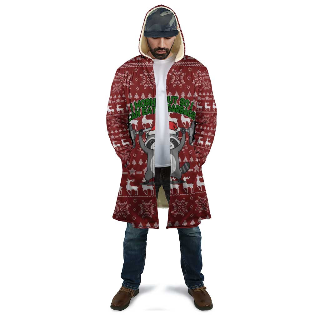 I Workout So I Can Eat Garbage Christmas Design Cloak Xmas Holiday Patterns - Wonder Print Shop
