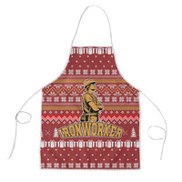 Christmas Ironworker American Flag Apron Xmas Holiday Patterns - Wonder Print Shop