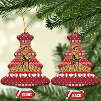 Christmas Ironworker American Flag Ceramic Ornament Xmas Holiday Patterns - Wonder Print Shop