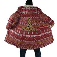 Christmas Ironworker American Flag Cloak Xmas Holiday Patterns - Wonder Print Shop