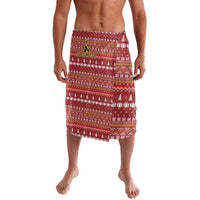 Christmas Ironworker American Flag Lavalava Xmas Holiday Patterns - Wonder Print Shop