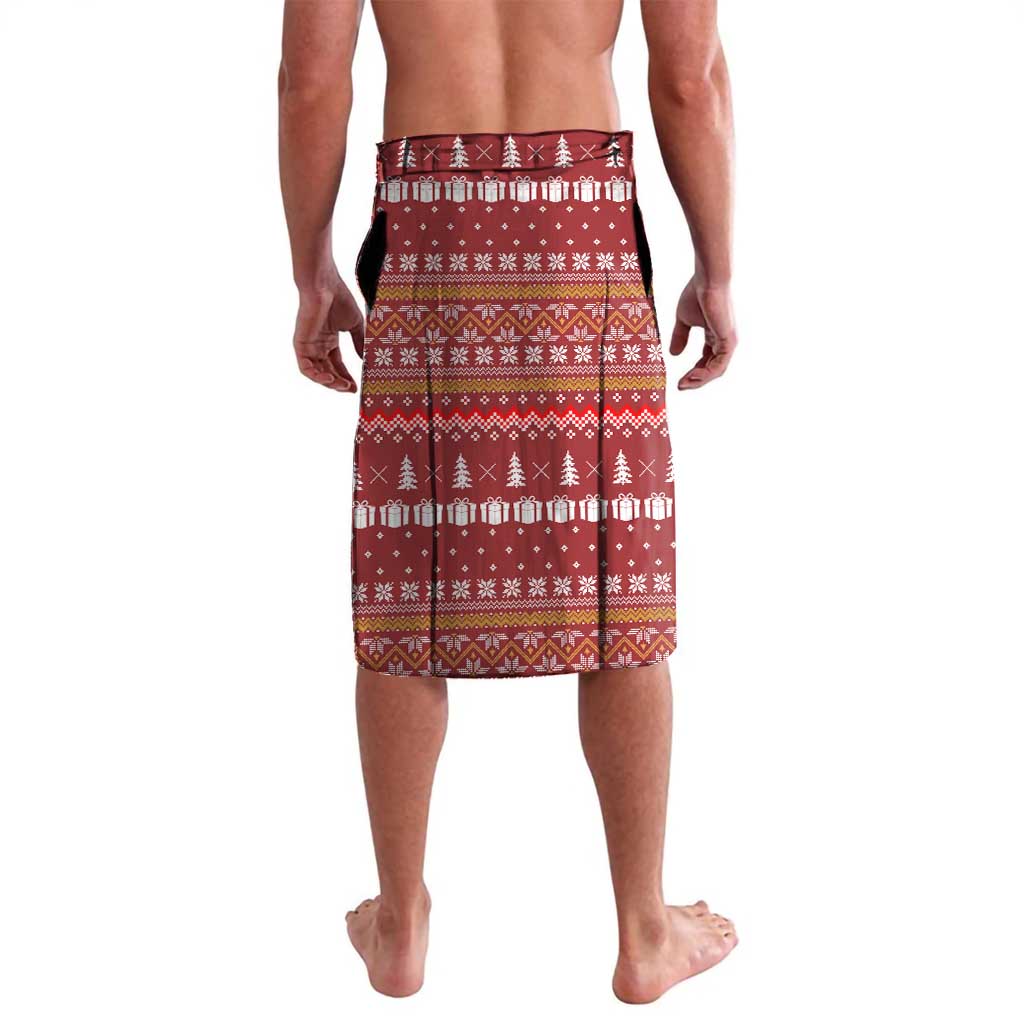 Christmas Ironworker American Flag Lavalava Xmas Holiday Patterns - Wonder Print Shop