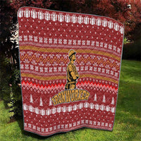 Christmas Ironworker American Flag Quilt Xmas Holiday Patterns - Wonder Print Shop