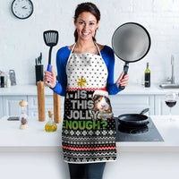 Christmas Is It Jolly Enough Guinea Pig Apron Xmas Holiday Patterns - Wonder Print Shop