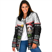 Christmas Is It Jolly Enough Guinea Pig Padded Jacket Xmas Holiday Patterns - Wonder Print Shop