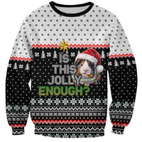 Christmas Is It Jolly Enough Guinea Pig Sweatshirt Xmas Holiday Patterns - Wonder Print Shop
