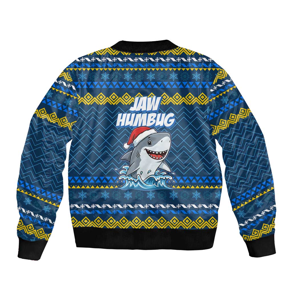Christmas Jaw Humbug Bomber Jacket Xmas Holiday Patterns - Wonder Print Shop