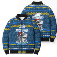 Christmas Jaw Humbug Bomber Puffer Jacket Xmas Holiday Patterns - Wonder Print Shop