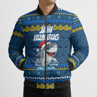 Christmas Jaw Humbug Bomber Puffer Jacket Xmas Holiday Patterns - Wonder Print Shop