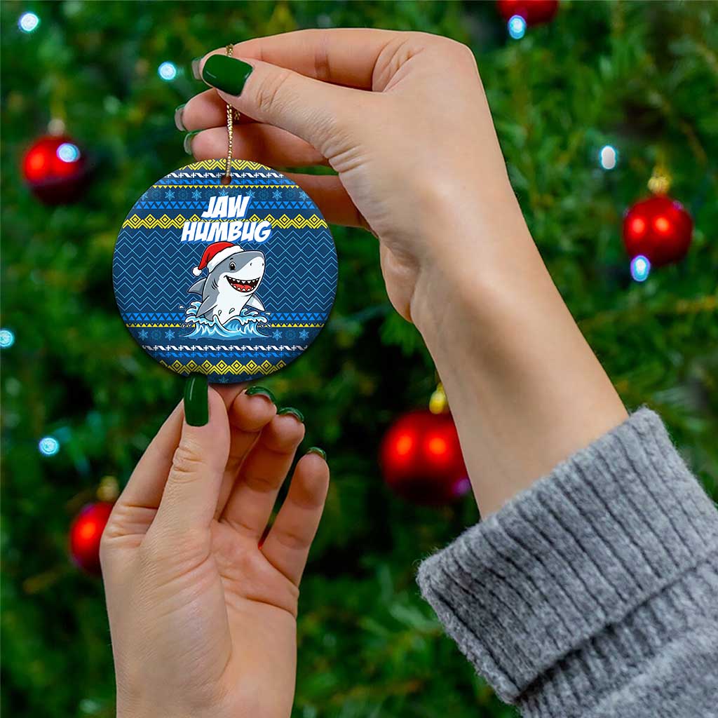 Christmas Jaw Humbug Ceramic Ornament Xmas Holiday Patterns - Wonder Print Shop