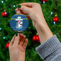 Christmas Jaw Humbug Ceramic Ornament Xmas Holiday Patterns - Wonder Print Shop