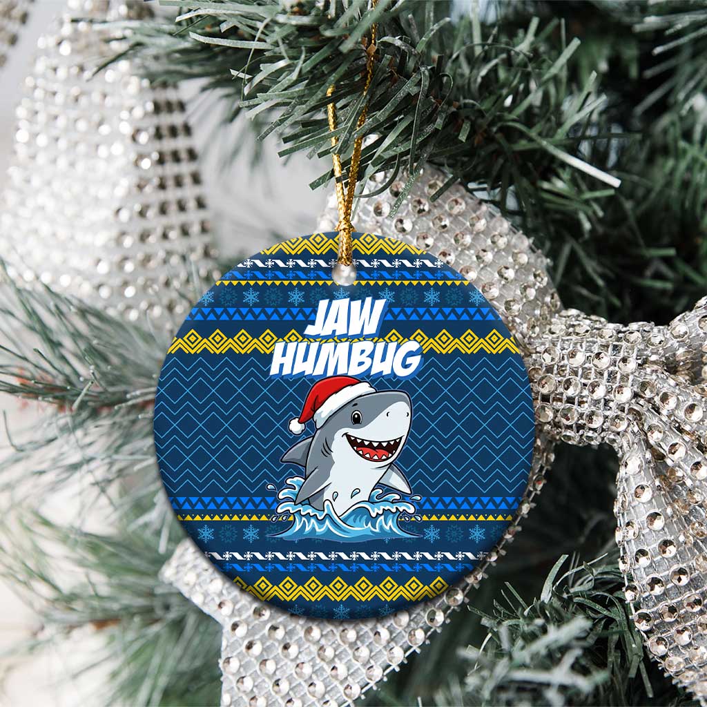 Christmas Jaw Humbug Ceramic Ornament Xmas Holiday Patterns - Wonder Print Shop