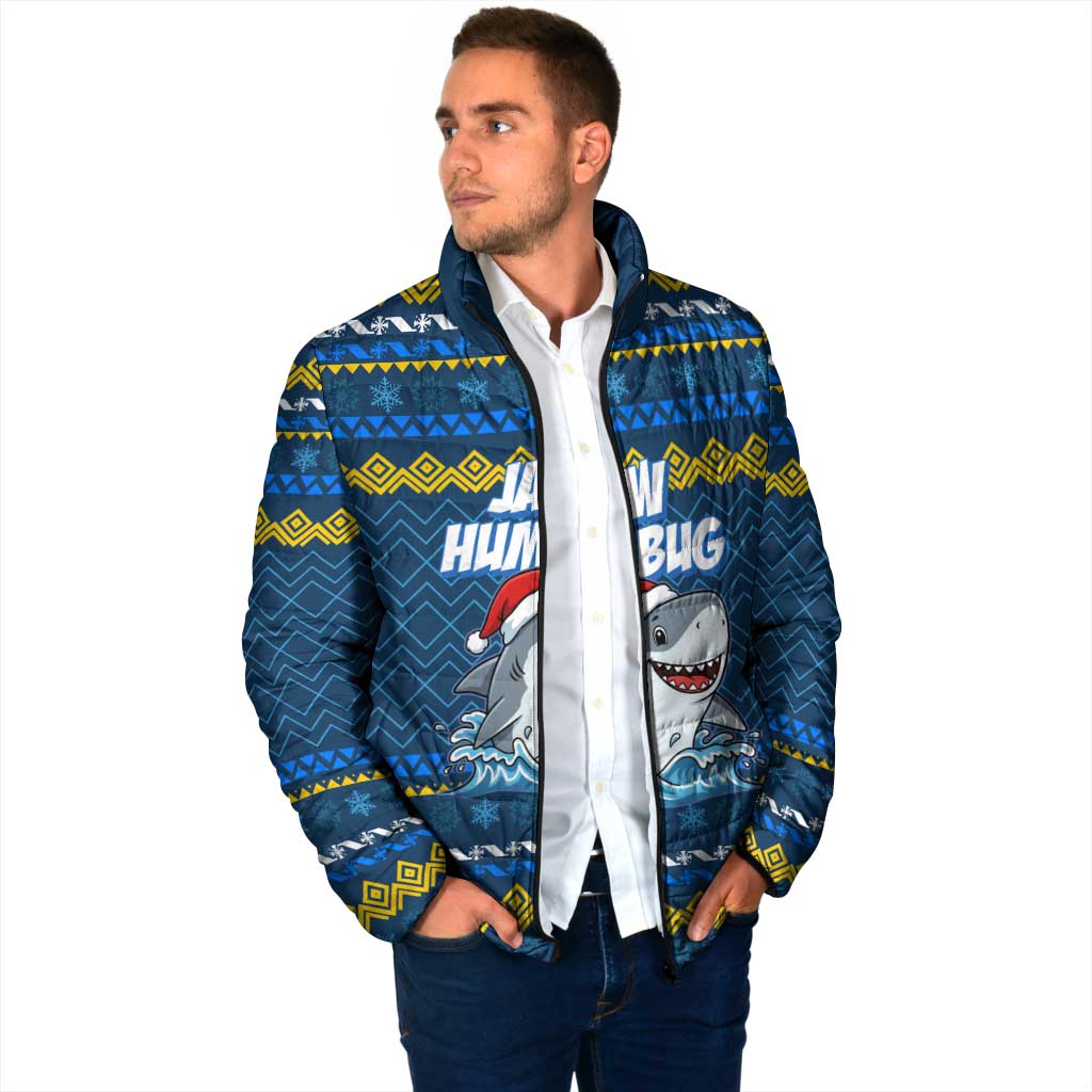 Christmas Jaw Humbug Padded Jacket Xmas Holiday Patterns - Wonder Print Shop