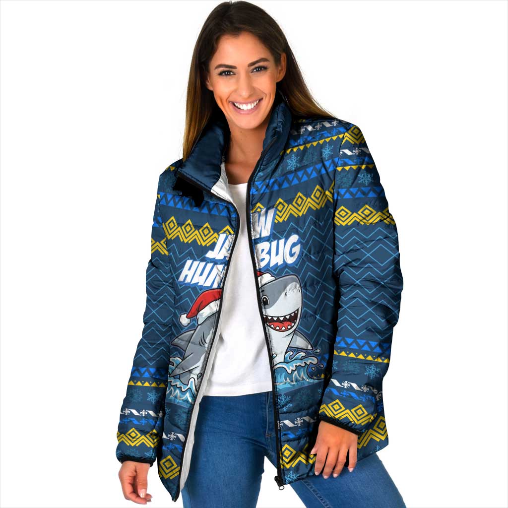 Christmas Jaw Humbug Padded Jacket Xmas Holiday Patterns - Wonder Print Shop