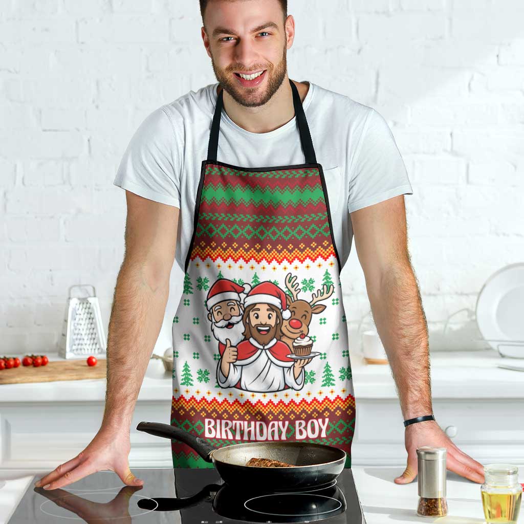 Christmas Jesus Birthday Boy Apron Xmas Holiday Patterns - Wonder Print Shop