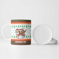 Christmas Jesus Birthday Boy Ceramic Mug Xmas Holiday Patterns - Wonder Print Shop