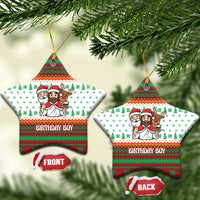 Christmas Jesus Birthday Boy Ceramic Ornament Xmas Holiday Patterns - Wonder Print Shop