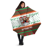 Christmas Jesus Birthday Boy Umbrella Xmas Holiday Patterns - Wonder Print Shop