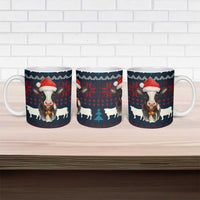 Lovely Cow Christmas Ceramic Mug Xmas Holiday Patterns - Wonder Print Shop