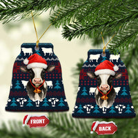 Lovely Cow Christmas Ceramic Ornament Xmas Holiday Patterns - Wonder Print Shop