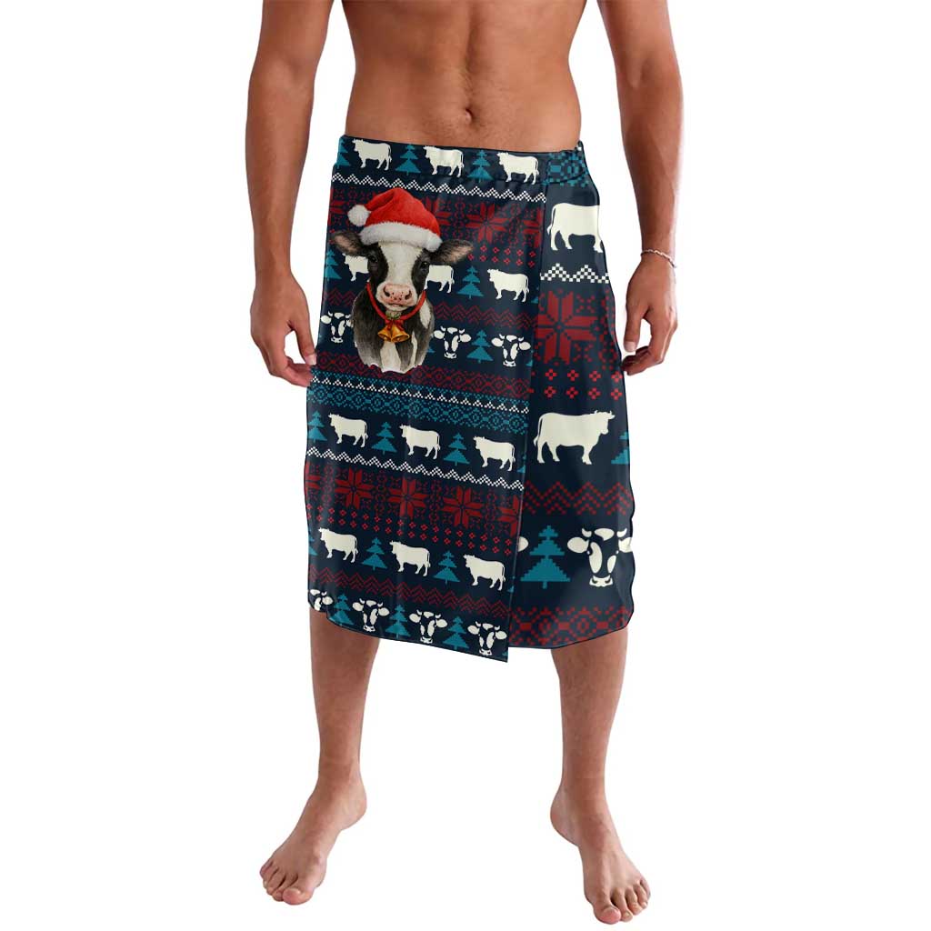 Lovely Cow Christmas Lavalava Xmas Holiday Patterns - Wonder Print Shop