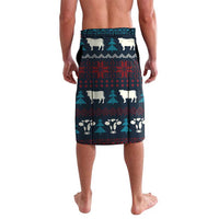 Lovely Cow Christmas Lavalava Xmas Holiday Patterns - Wonder Print Shop