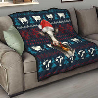 Lovely Cow Christmas Quilt Xmas Holiday Patterns - Wonder Print Shop